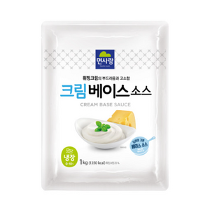 (무)(냉장)면사랑 크림베이스소스1kgX10개, 2개, 1kg