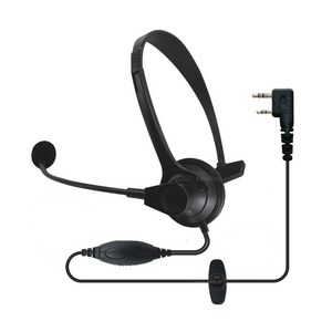 민영 MDR-G1 MYT400 헤드셋마이크 더뮤 무전기용 VOX 기능지원 THEMU E타입 캔우드2핀 KENWOOD 2PIN, 1개