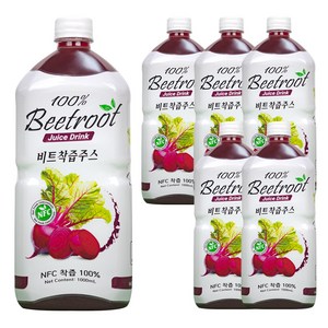 파모빗 저온 착즙 레드비트즙 주스 100% 1000ml, 1L, 6개