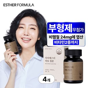 여에스더 락토 철분, 60정 x 4박스, 4개, 60정