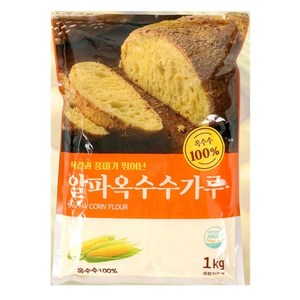 새롬푸드 맛좋은 알파옥수수가루, 1kg, 2개