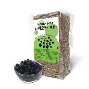 타피오카 보바 펄 2.5 1kg 냉동 버블티 빙수 음료 대만, 1개입, 1개