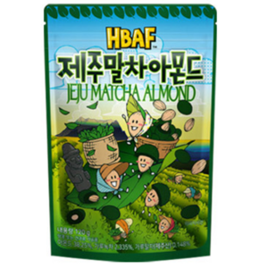 HBAF 제주말차 아몬드 120g, 5개