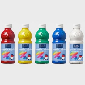 르프랑 워셔블 과슈 템페라 어린이 물감 500ml, 옐로우