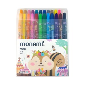 모니주 샤프식 색연필 여아용, 24색, 1개