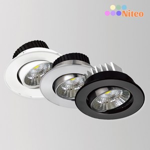 LED 3인치 매입등 다운라이트 COB조명 회전매입등 KS인증 5W, 화이트, 전구색(노란빛), 1개