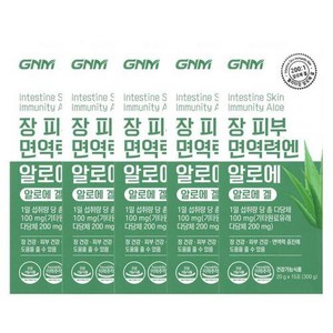 GNM자연의품격 장 피부 면역력엔 알로에 20g x 15포 x 5개, 300g