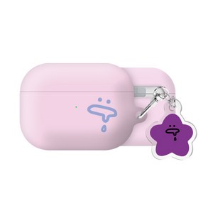 와글와글 에어팟 에어팟프로 시리즈 하드 케이스 키링 세트, 와글와글-먹보, AirPods Pro(2세대), 1개