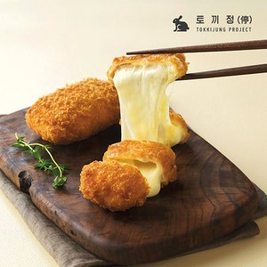 [토끼정] 치즈 듬뿍 통모짜치즈가츠, 120g, 20개