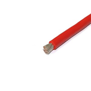 케이블 실리콘케이블 실리콘 전선 고온 200C 순동선, 12AWG(레드), 1개