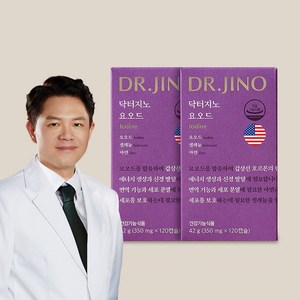 DR.JINO 닥터지노 요오드 2개입 고용량 12.5mg 미국산, 120정, 2개