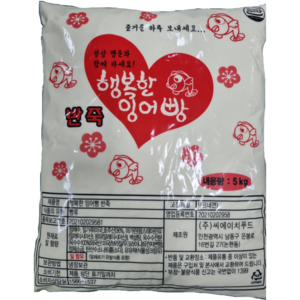 행복한 잉어빵 반죽 / 붕어빵 반죽 홈 베이킹 재료 5kg, 3개