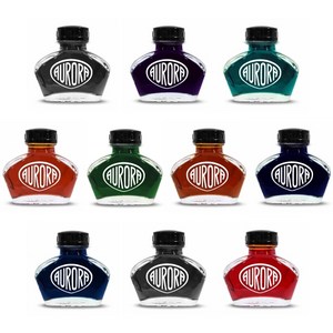 오로라 100주년 기념 병잉크 55ml, 블랙, 1개