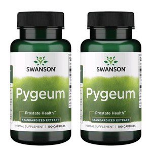 Swanson Pygeum Postate Uninay Bladde Health 100 정 X 2 병, 2개, 100정