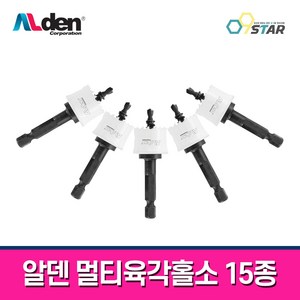 알덴 멀티육각홀소(HSS) 15종 모음 / 스텐홀소 절삭 스텐 강판 스텐리스 비트 샹크 플라스틱, 42mm, 1개