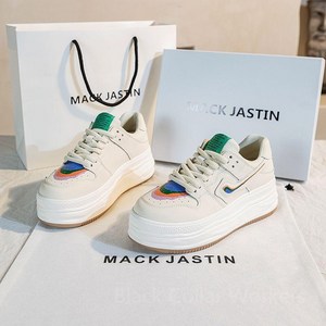 MACKJASTIN 마크저스틴 하이탑 겨울신발 홍콩 굽높은운동화 신발 겨울털신발 맥자스틴 여자신발