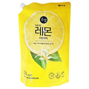 애경 순샘 기름기뽀드득 레몬 주방세제1.2L, 1.2L, 4개