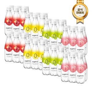 슈가로로 스파클링 복숭아+레몬사이다+샤인머스캣+사과 350ml [6개입*4*2박스] (총 48개입), 48개