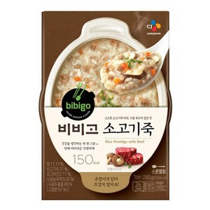 비비고 소고기죽 용기, 280g, 24개