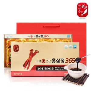 6년근 고려홍삼정 365 4개입 + 쇼핑백, 240g, 4개