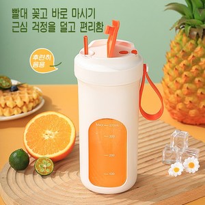 PYHO 가정용 믹서기 휴대용 믹서 컵 다용도 믹서컵 USB 충전 믹서 컵 휴대용 무선 믹서 370ml 오토믹서, 흰색