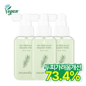 스팀베이스 티트리 스칼프 힐링 토닉, 100ml, 3개