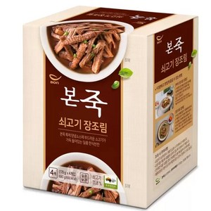 본죽 본 쇠고기 미니 장조림, 170g, 4개