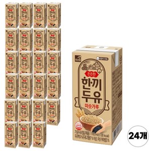 푸르밀 두유 든든한 한끼두유 미숫가루, 190ml, 24개