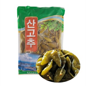 터보마켓 중국식품 산고추 중국반찬 절임식품 500g, 1개