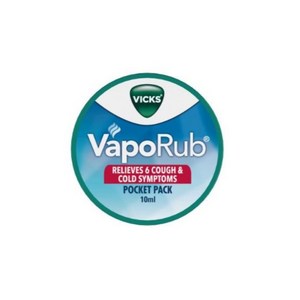 Vicks Vapoub Balm with Menthol Campho & Eucalyptus Oil Packet Pack Fast Delivey In 3 to 9 days, 1개, 10ml