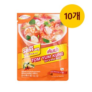 태국 현지식 아지노모토 탕 조림 똠얌 파우더 60g X 10봉, 10개