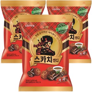 롯데웰푸드 스카치캔디 커피맛, 157g, 3개