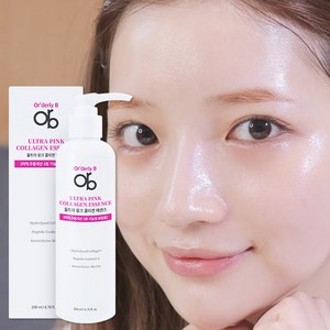 ORB 울트라 핑크 콜라겐 에센스 피부미백 탄력 주름개선 앰플크림, 1개, 200ml