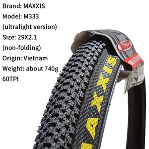 Maxxis m333 페이스 MTB 자전거 타이어 261.95 262.1 27.5x1.95 27.5x2.1 29x2.1 29e 산악 자전거 타이어 스틸 와이어 자전거, 29x2.1 와이어, 1개