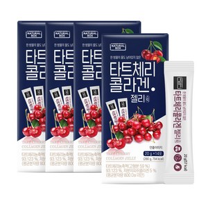 내추럴박스 _ 타트체리 콜라겐 젤리스틱 20g X 14포 4개 (56일분), 280g