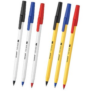 모나미 153 STICK 볼펜 12개입 0.7mm 1.0mm, 1.0 적