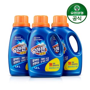 유한젠 산소계 표백제 액체형, 1.4L, 2개