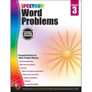 Spectrum Word Problems 3, Carson Dellosa Publishing