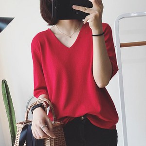 메이킹유 1077_1브이넥니트