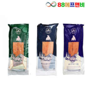 화이트베어 훈제연어(통) 약1.1kg 냉동연어 필렛 연어초밥, 훈제연어필렛 약1kg, 1개