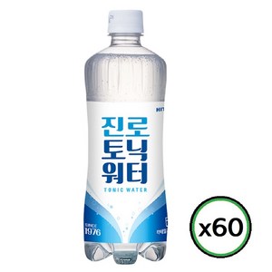 토닉워터 하이트 진로 토닉워터 600ml x 60병 대용량 페트 0.6 리터 쏘토닉., 60개