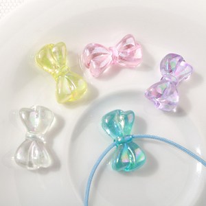 비즈아이 [6400-03]아크릴통과형 오로라리본 소18x10mm 1개