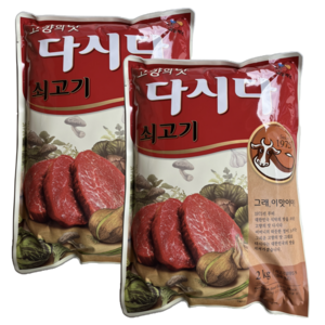 CJ제일제당 쇠고기 다시다, 2kg, 2개