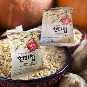 기름제로현미칩 과자, 60g, 3개