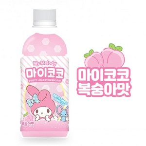 [산리오] 마이멜로디 마이코코 복숭아맛 340ml, 1개