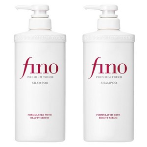 Fino 프리미엄 터치 샴푸 포뮬레이티드 위드 뷰티 세럼, 550ml, 2개