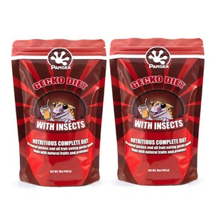 판게아 인섹트 454g 2팩 Pangea Gecko Diet With Insects 16 oz PFDI-16, 2개