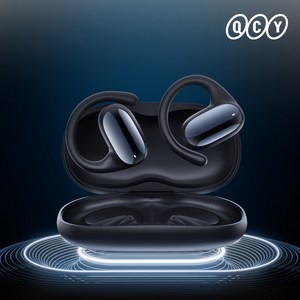 QCY T30 AIR 공기전도 오픈형 멀티포인트 블루투스 이어폰, QCY-T30 AIR, 블랙