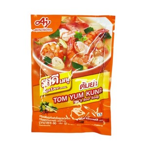 [루츠팜] 태국 로띠 똠얌꿍 파우더 60g tom yum kung osdee 아지노모토 톰얌꿍, 1개