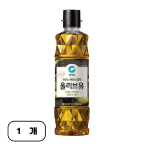 청정원 엑스트라버진 올리브유, 500ml, 1개